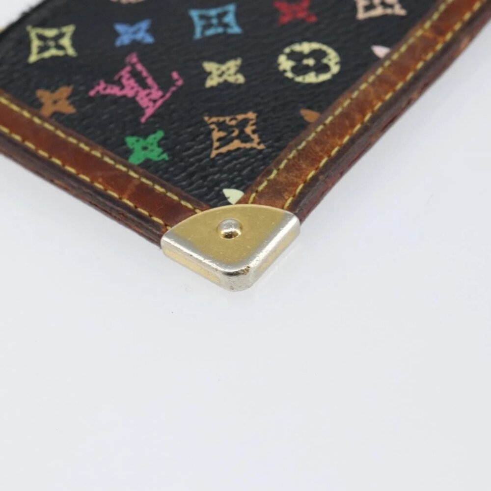 LOUIS VUITTON Multicolor Pochette Cles Coin Purse Black M13664 LV Auth 158853 - Picture 9 of 16